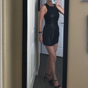 A|X Armani Exchange Faux Leather Dress